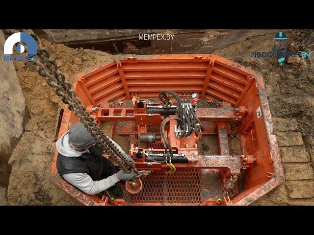 Quick trenchless installation: 200 mm water pipe in Poland with MEMPEX 70 tons pulling force machine