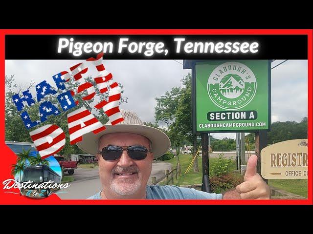 Camping at CLABOUGH'S CAMPGROUND 2024 | Pigeon Forge, Tennessee