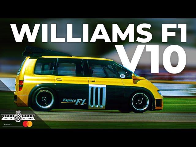 F1 3.5-litre V10 Renault Espace devours Goodwood Hill