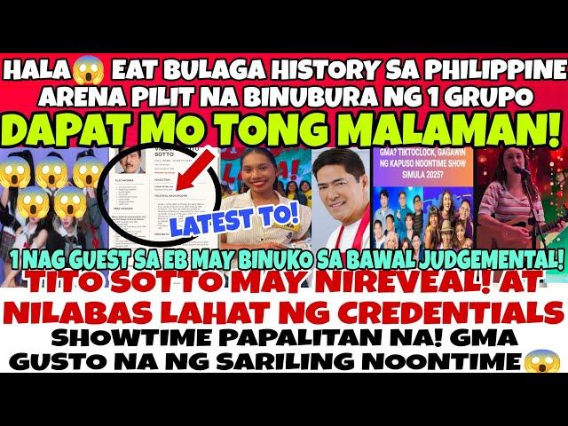 NAYANIG ALLEATBULAGA HISTORY SA PH-ARENA PILIT NA BINURA NG 1 GRUPO 1 NOONTIME PAPALITAN NA SA ERE