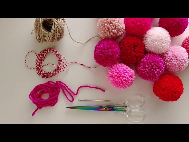 How to String a Pom Pom Garland