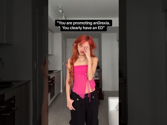 “you’re promoting an0rexia and ED because you’re skinny” … #shorts