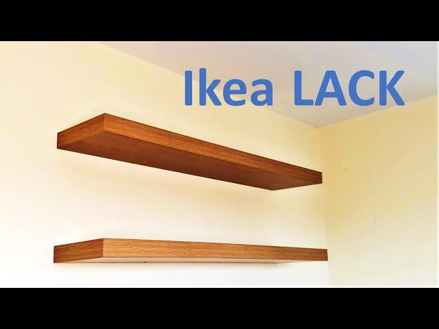 How to install Ikea Lack floating wall shelf