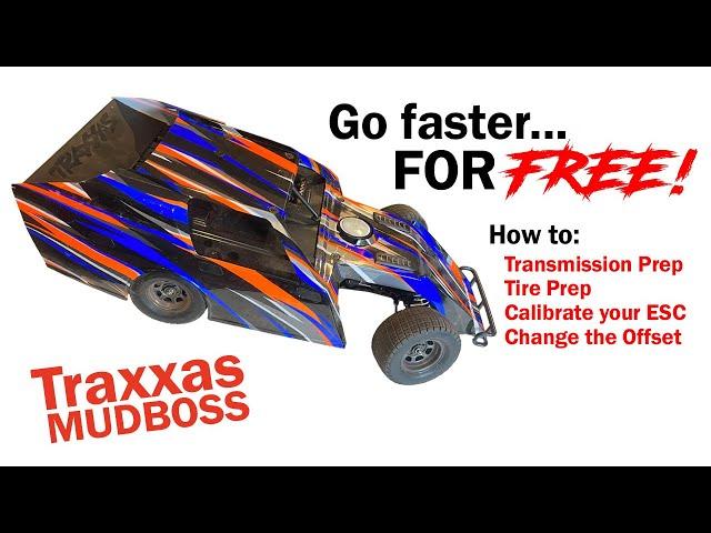 Traxxas Mudboss! Beginner basics, prepping the car for oval racing.