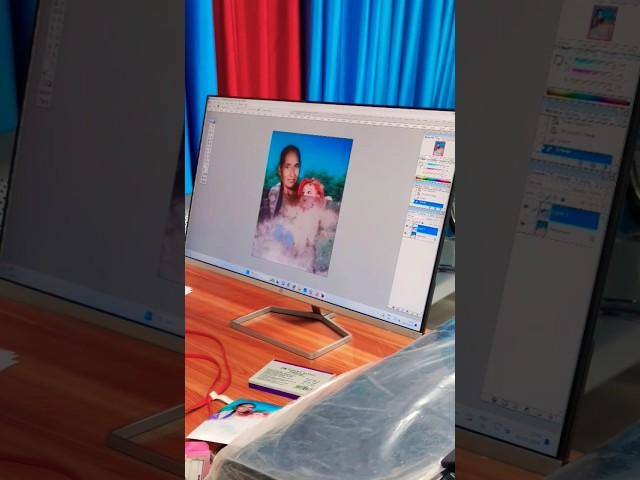 Photos Restoration in this Studio #restoration #shortvideo