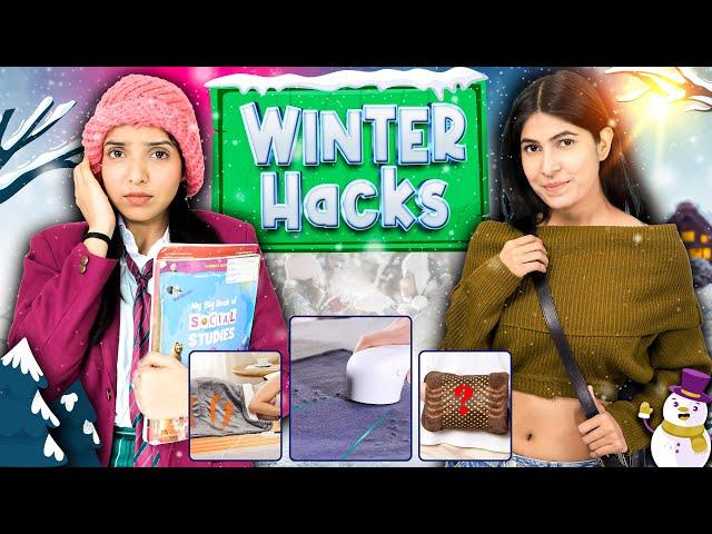 Winter Hacks - School vs Home | Rich vs Normal Family | Anaysa