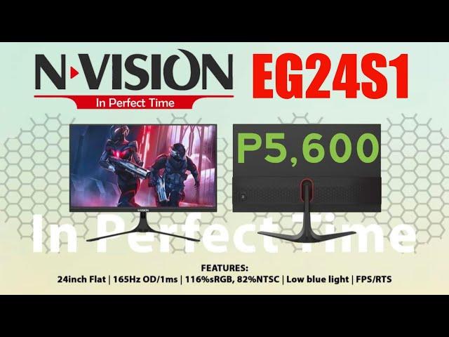 Nvision EG24S1 Unboxing — Budget 24" 165hz Monitor (2023)