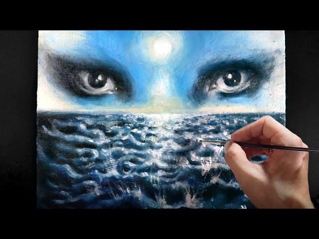 ASMR 8 Hours of painting with oils, brushing sounds (no talking)