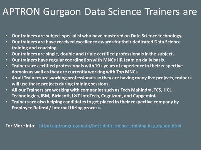 Join Best Data Science Training Institute in Gurgaon