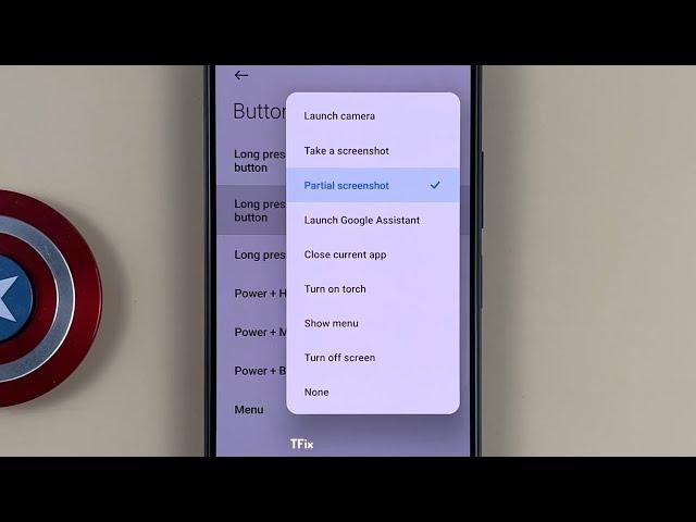 How to long press Menu to take partial screenshots on Xiaomi Redmi Note 11 Android 12