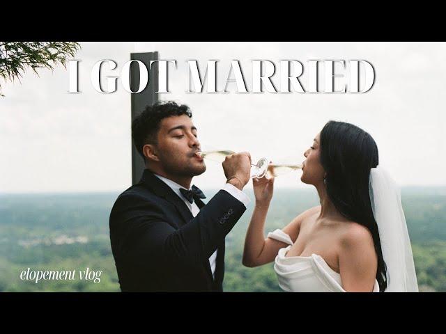 we got married  elopement day vlog