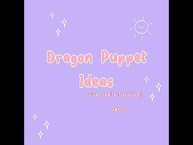 Dragon puppet ideas(Part 1) #dragonpuppet #paperdragons #tiktok #dragonpuppetidea #art #crafts #edit