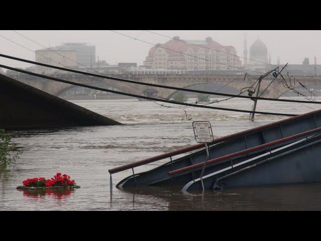 Dresden - Situation an der Carolabrücke am 16.09.2024 - (Hochwasser II)