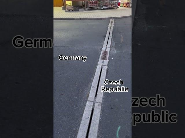 border crossing between Germany & Czech Republic | Euro vs Czech Kron