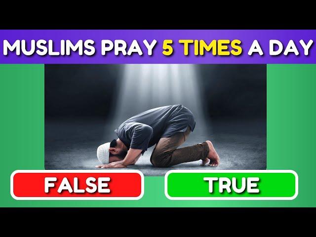 True or False Islam Edition  🟥 (no music) Islam Quiz