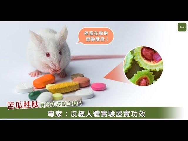 聽說吃苦瓜胜肽可治好糖尿病？專家：僅在動物實驗上證實有效｜Heho Topics