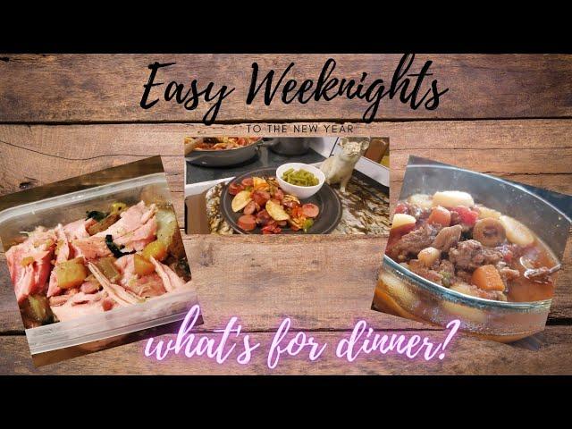 WHAT'S FOR DINNER? | WEEKNIGHT DINNER IDEAS | Simple, Quick and Satisfying Dinners