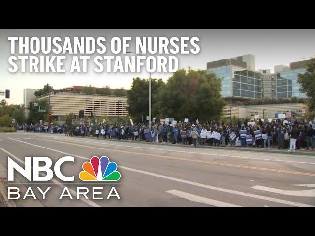 Thousands of Nurses at Stanford Health Care, Packard Children's Hospital on Strike