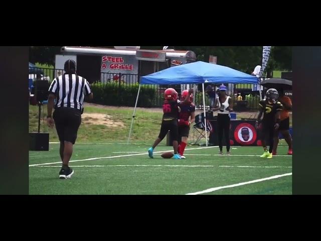 Aerian Chavis #15 NC Giants 10U 50 yard TD reception with a deadly stiff arm OTB 7/30/2022