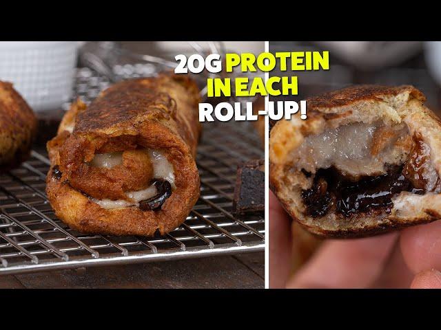 High Protein French Toast Roll-Ups