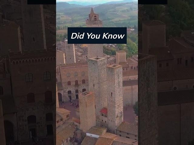 72 towers of Power. #shorts #sangimignano