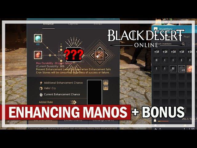 Black Desert Online - Enhancing Manos Tool + Bonus Clips