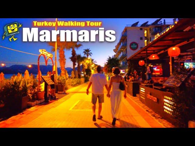 Marmaris Nightlife Turkey - 4K Walking Tour - September 2024