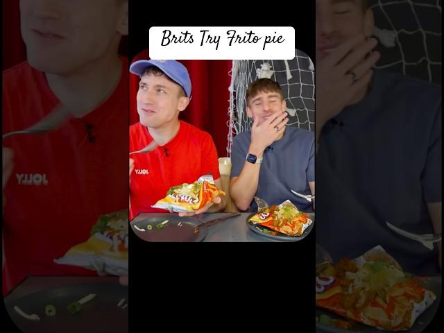 Brits Try frito pie for the first time #frito #pie #food #snacks #foodie #brits #british #jolly