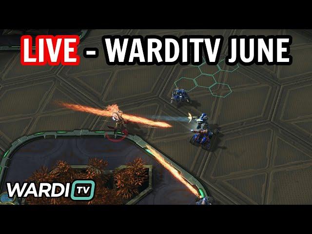 LIVE : WARDITV JUNE GROUP A&C - SOLAR HARSTEM PERCIVAL GERALD [StarCraft 2]