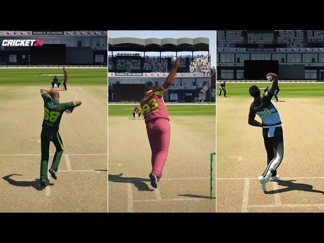 All Off-Spin Bowling Actions in Cricket 24 in DETAIL