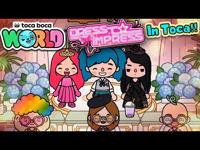 iCherry Trio Plays Dress To Impress in Toca Life World!!!