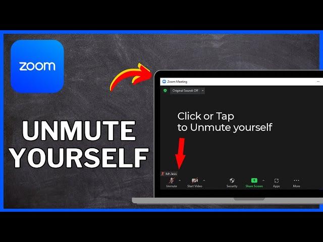 How to UNMUTE Yourself On Zoom | Zoom Tutorial