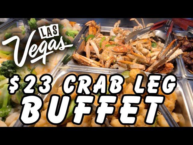 ALL YOU CAN EAT CRAB LEGS and Sushi for $23!! Buffet Asia LAS VEGAS!