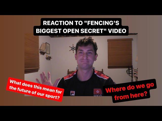 Response to Fencing's Biggest Open Secret