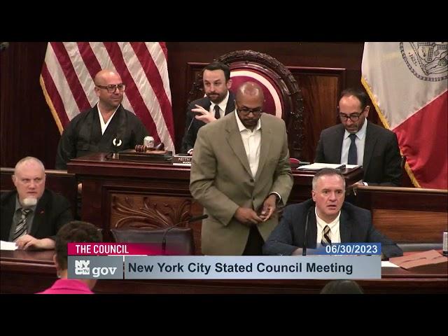 06/30/2023 12:57 New York City Council Video  City Hall Committee Room  230630 125758