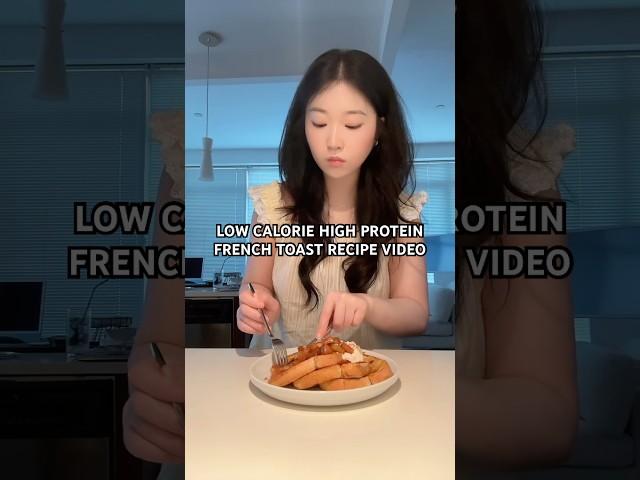 Low calorie High Protein French Toast Recipe Video! Check the description for details  #fyp