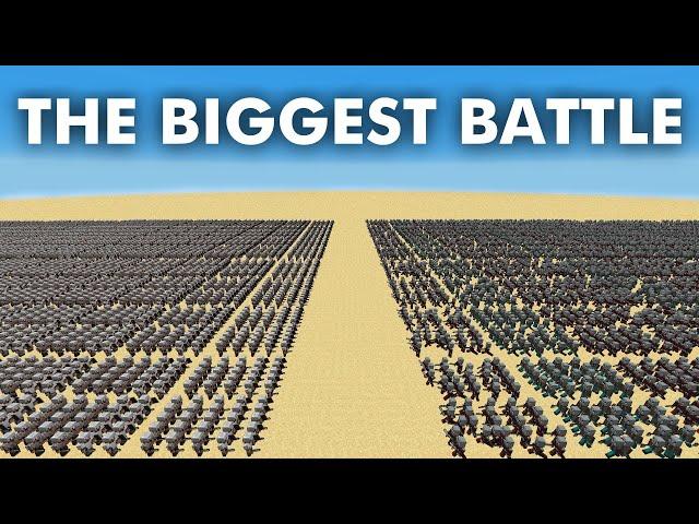 The Biggest Battle in Minecraft (over 25,000 mobs)