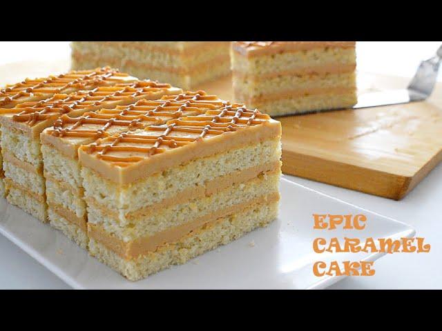 Epic Caramel Almond Cake :: Prajitura Caramel perfecta | Simona Callas #13