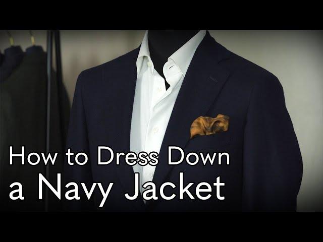 How to Dress Down a Navy Jacket