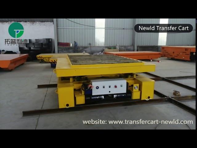 Rail Roller Transfer Cart - Electric Powered Material Handling Trolley