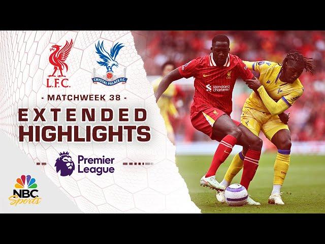 Liverpool v. Crystal Palace | PREMIER LEAGUE HIGHLIGHTS | 5/25/2025 | NBC Sports