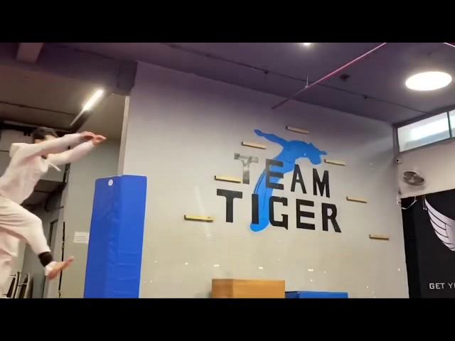 Tiger Shroff And Kuldeep Shashi Gymnastics Practice At FlyZone Fitnesss gym