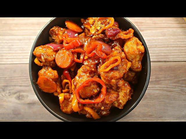 30 minutes Chicken Manchurian recipe.