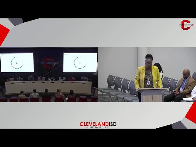 Cleveland ISD Regular Board Meeting - September 16th, 2024