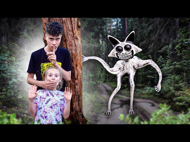 Polina FOUND ZOONOMALS in the FOREST at a picnic in real life Episode 1 Fast Sergey