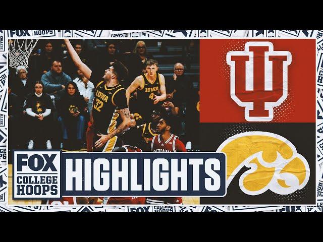 Indiana Hoosiers vs. Iowa Hawkeyes Highlights | FOX College Hoops