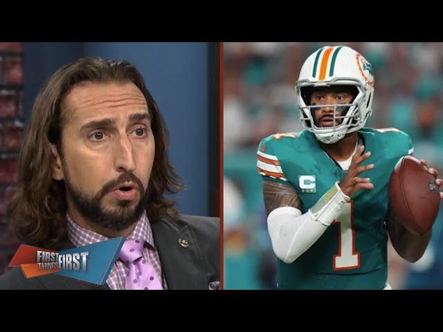 FIRST THINGS FIRST | Nick Wright reacts to Tua suffers 3rd diagnosed concussion of NFL career