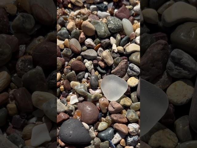 Clear sea glass. #beach #clear #SeaGlass