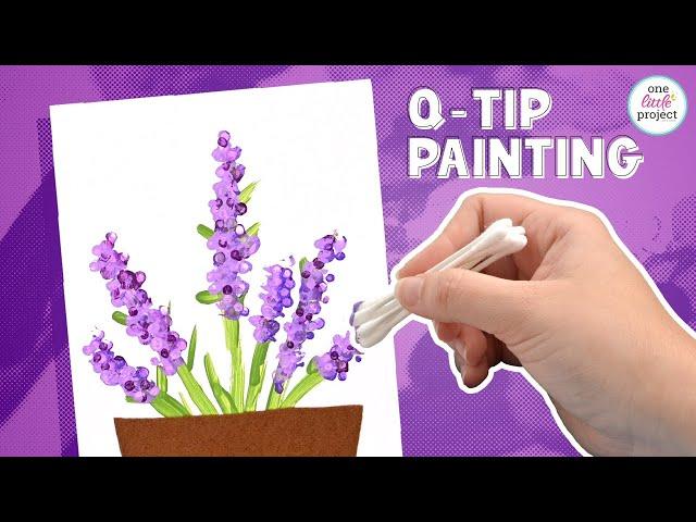 Q-Tip Flower Painting | Easy Flower Painting