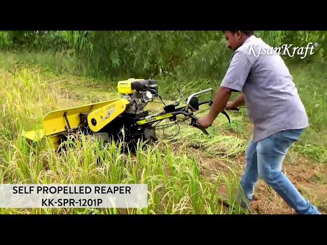 KisanKraft Self Propelled Reaper Demo